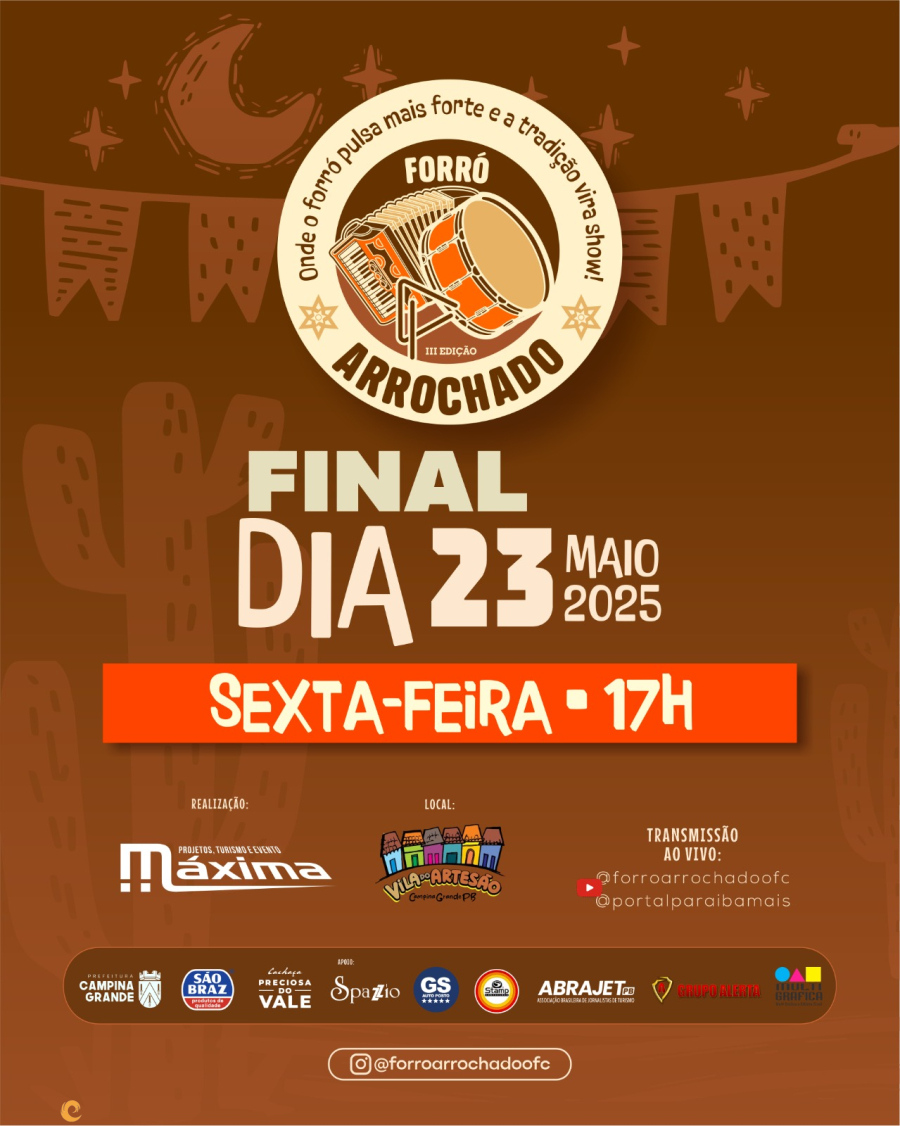 Final do Forró Arrochado promete emoção, cultura e grandes talentos nesta sexta, 23, na Vila do Artesão